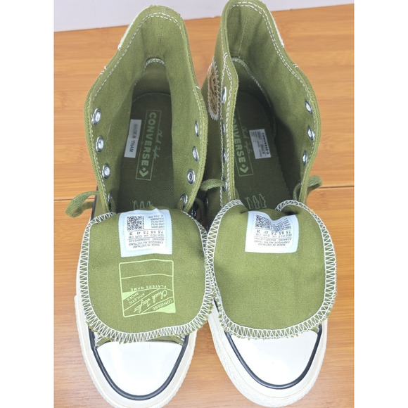 Converse Chuck 70 High Crafted Ollie Patch Vitality Green SneakersUnisex A04499C - Picture 11 of 12